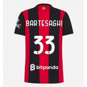 AC Milan Davide Bartesaghi #33 Hjemmebanetrøje Dame 2026-27 Kortærmet